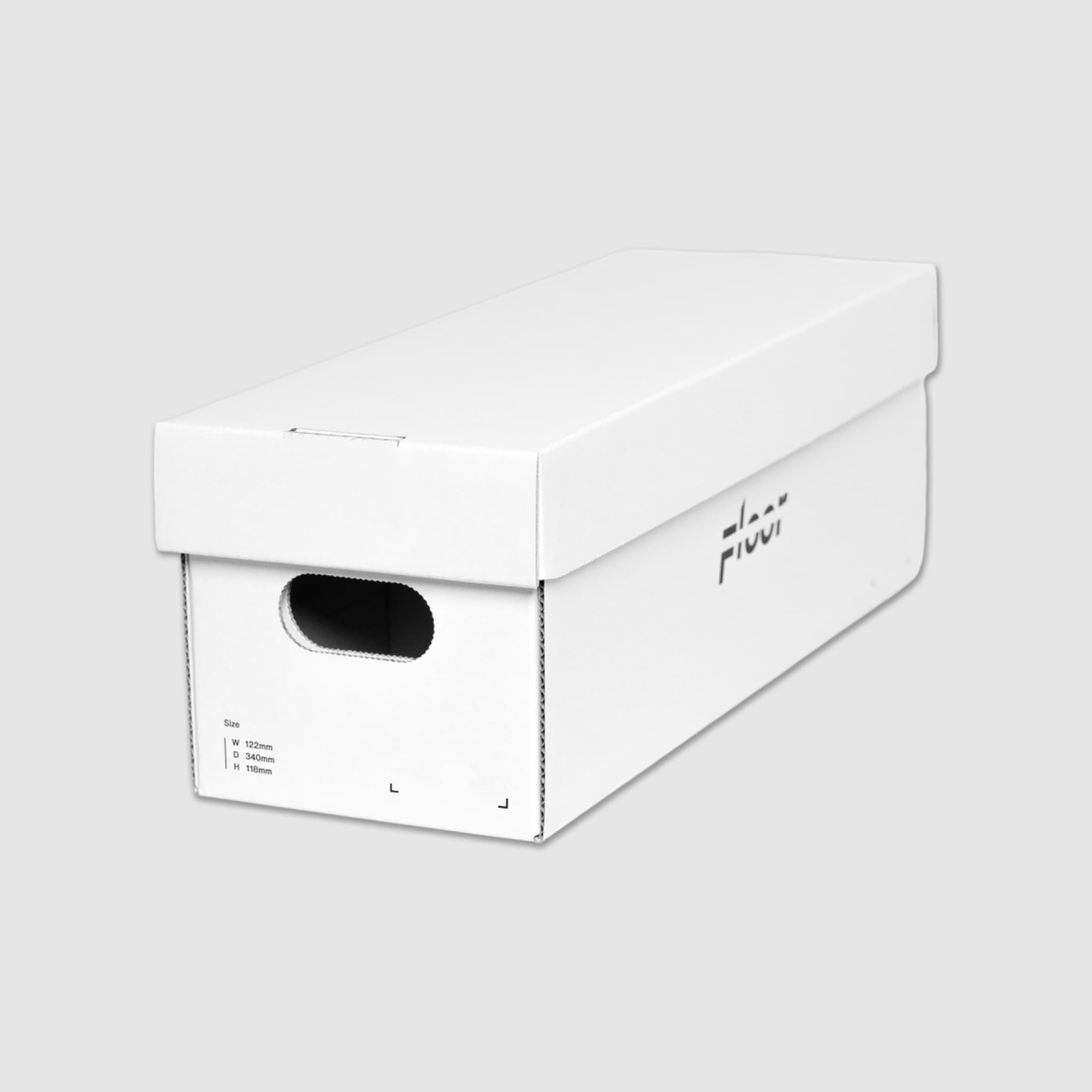 段ボールから組み立てる自分だけの収納システム「FLOORBOX」