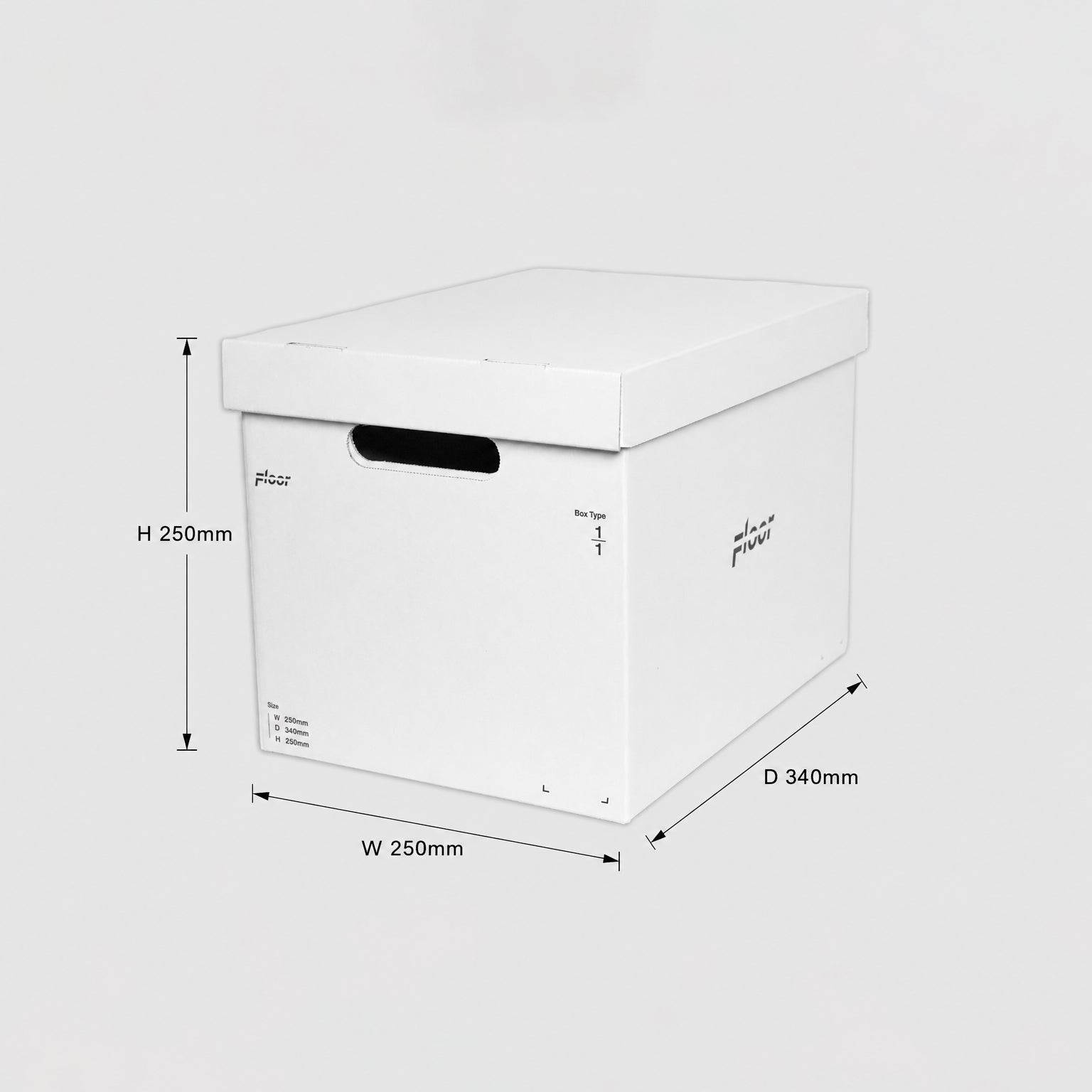 段ボールから組み立てる自分だけの収納システム「FLOORBOX」