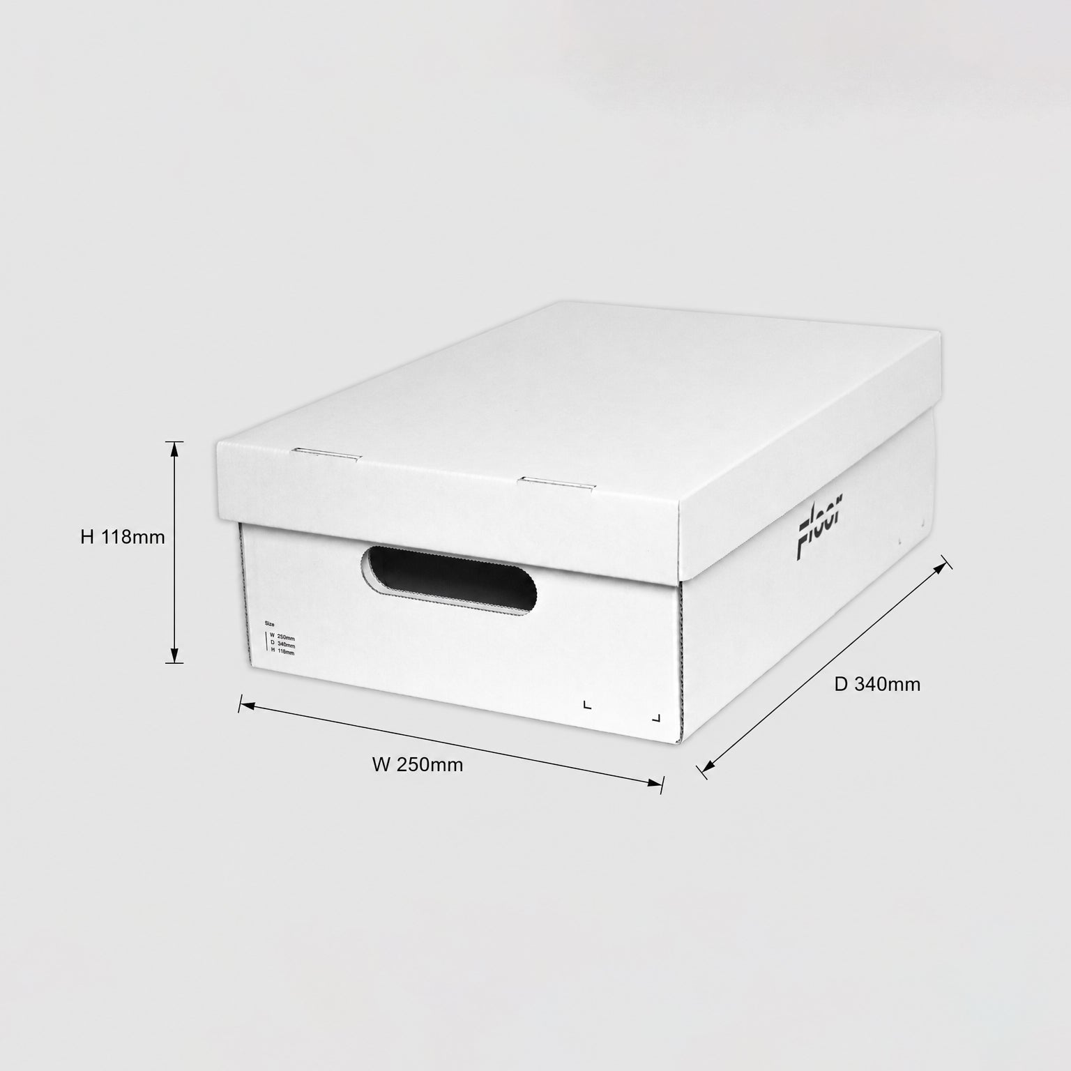段ボールから組み立てる自分だけの収納システム「FLOORBOX」