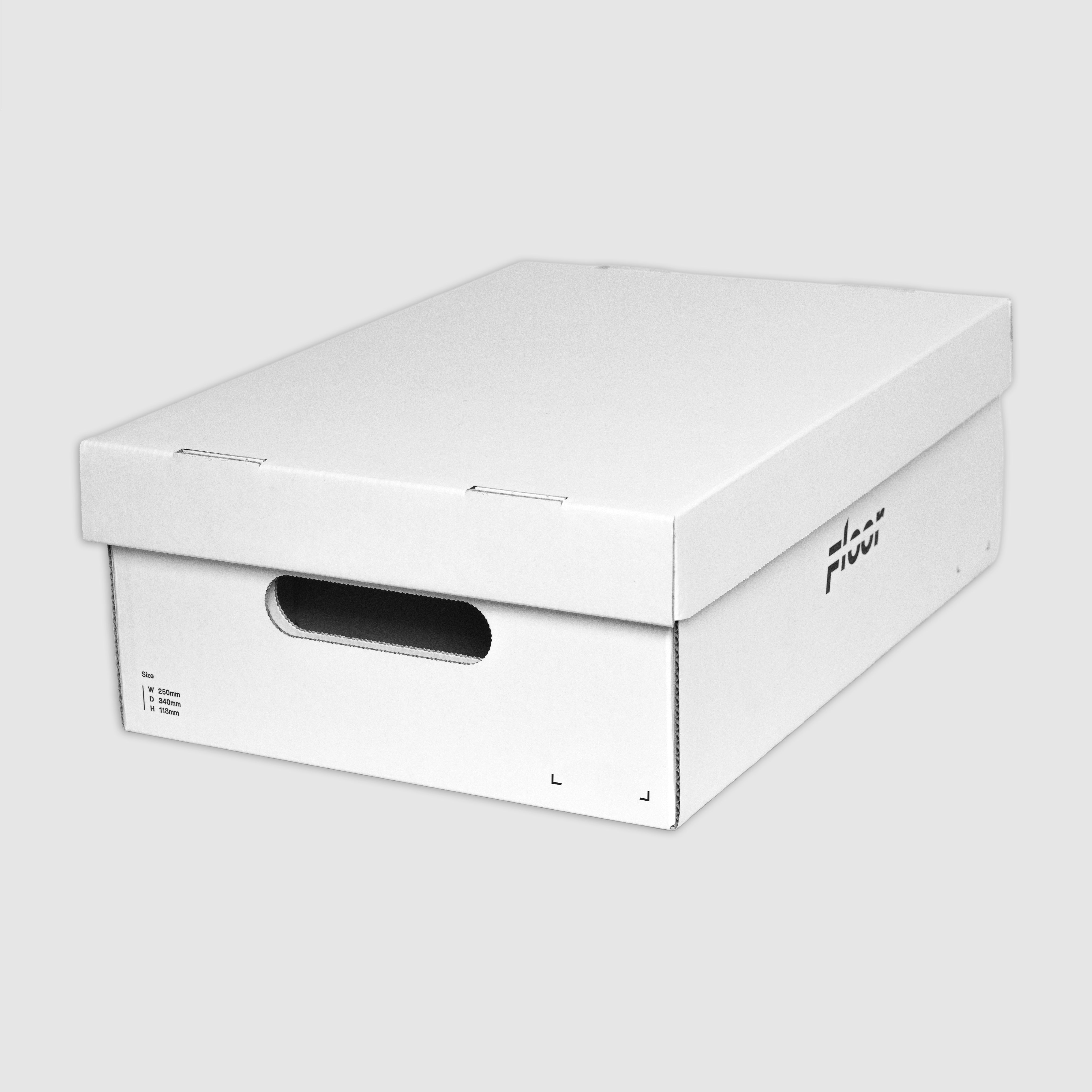 段ボールから組み立てる自分だけの収納システム「FLOORBOX」