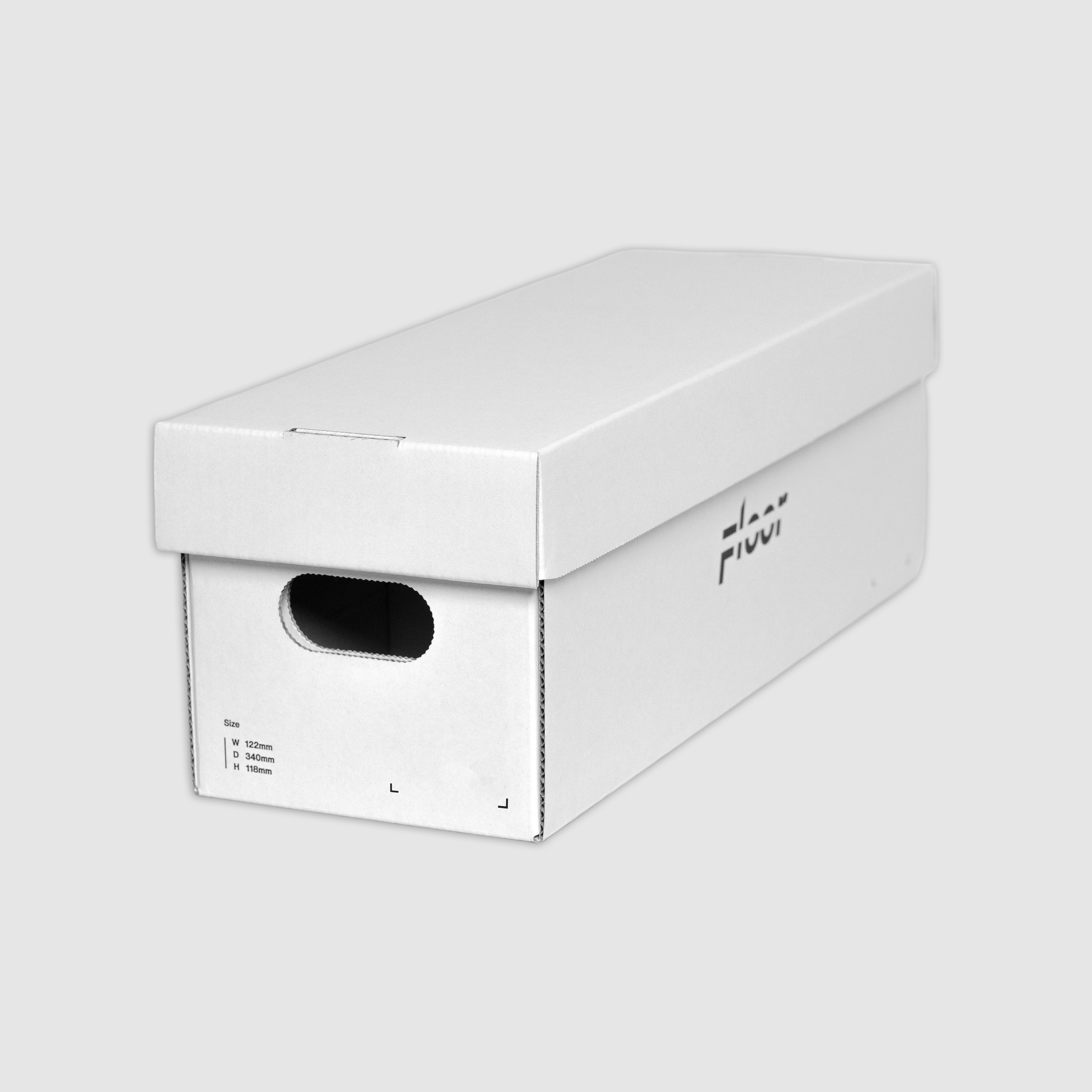 段ボールから組み立てる自分だけの収納システム「FLOORBOX」